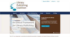 Desktop Screenshot of librarypublishing.org