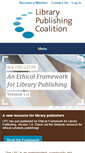 Mobile Screenshot of librarypublishing.org